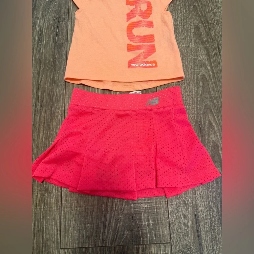 New Balance Baby Girl Tennis Matching Outfit Pink Size 12 Months